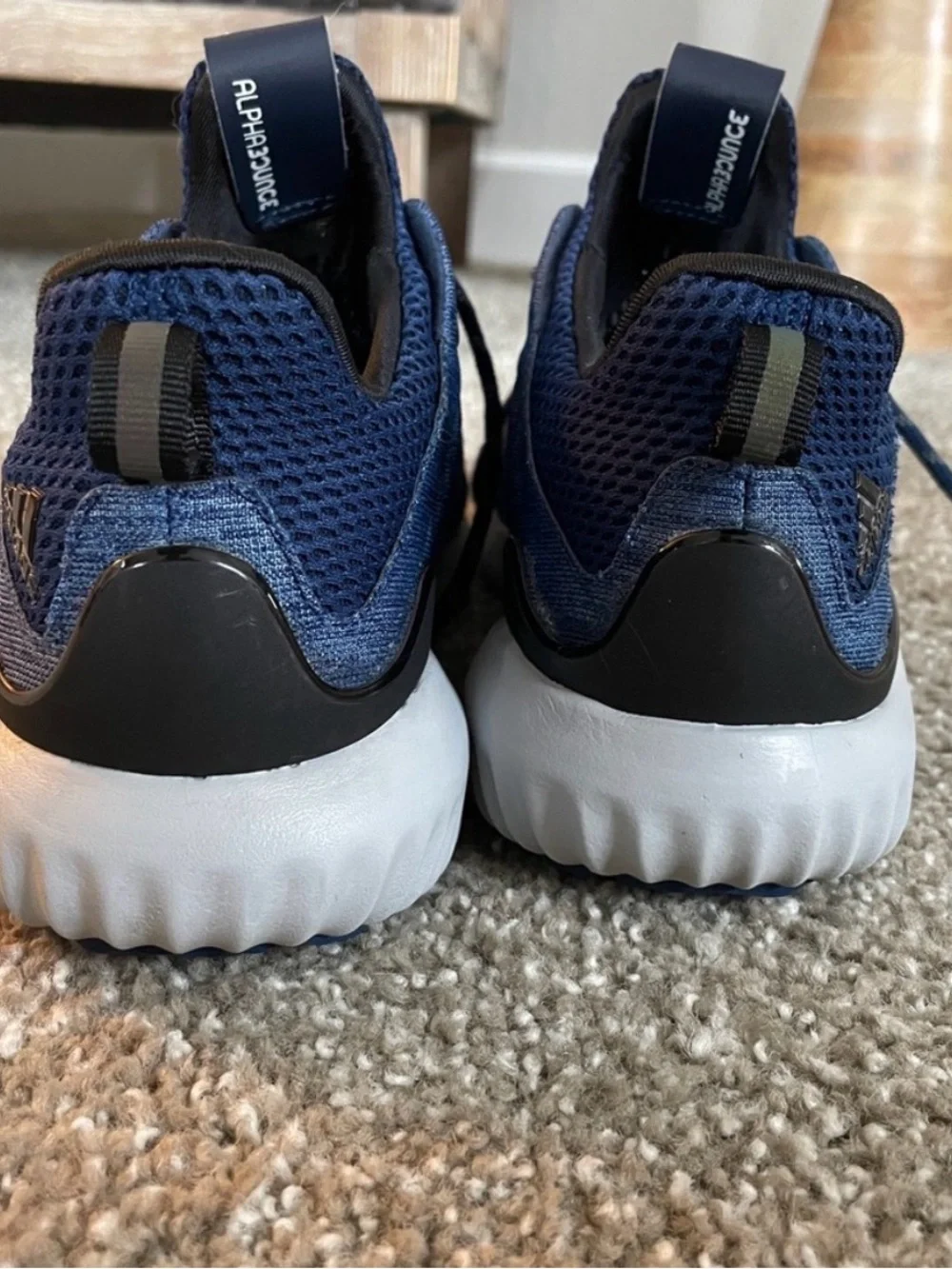 adidas Blue Alpha Bounce Running Shoes